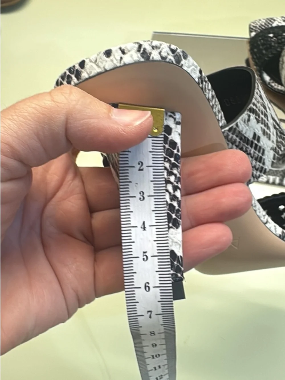 Agl snake print made in Italy Black & White Braided Strap Heeled Slides